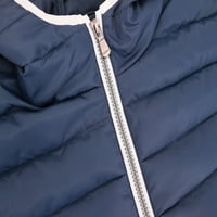 Muška puffer s kapuljačom lagana zip izolirana pakirana jakna