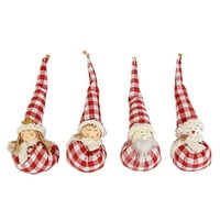 GOPERLLE božićni ukrasi Poklon Santa Snowman Three Toy Doll Dekoracije