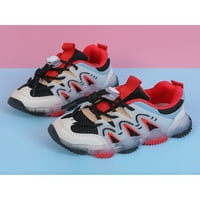 Bellella Boys Chiunks Casual Cipele LED tenisice Mrežne cipele Lightweight Flats School Walking Modni