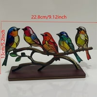 Šarene ptice ukras za ptice ukras za ptice Početna Dekor Poklon Moderni stil akrilne metalne ptice figurine