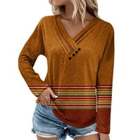 Novi dolasci majice s dugim rukavima za žene Cleariance Ležerne prilike pulover Ženske vrhove Grafički