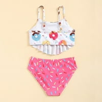B91XZ kupaći kostimi za djevojke Djevojačke kupaći kostimi Dječji crtani uzorak Split kupaći kostimi