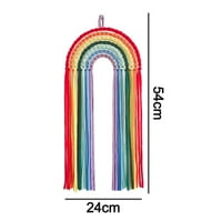 MacRame Rainbow Walling, Woven Rainbow Zidni dekor sa resilicama Rainbow MacRame zidni viseći za dječju