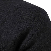 Feesfesfes džemper za muškarce Modni pad i zimski džemper pulover donji pleteni u boji blokirajući džemper