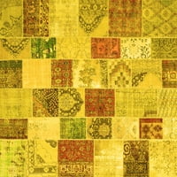 Ahgly Company u zatvoreni kvadratni patchwork žut prijelazne prostirke, 4 'kvadrat