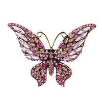 Modni butterfly rhinestone broš šareni legura kristal rever pin corsages šal kopče broševa za žene djevojke božićni pinshui
