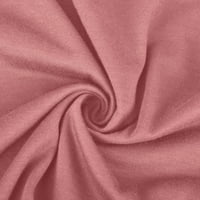 Kućne haljine Ženske ležerne jesenski čvrsti seksi U-izrez Dugi rukav struk haljina pola rukava Boja