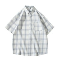 Sdjma Muška košulja Vintage Striped Lagana pletena košulja Summer Vintage Print Majica Muška majica