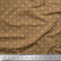 Soimoi Japan Crepe Satin tkanina cvjetna i provjera štampana tkanina od dvorišta široka