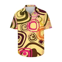 Muške labave majice popust Ljeto rever pulover Colorblock Tees Odjeća Modna prodaja Havajska plaža Dugme
