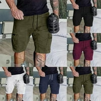 Muškarci Casual Chino Cargo Shorts Hlače 6-džepovi Plaža Hlače Košarka Sports