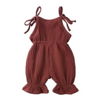 Dječja djevojka suknja Dječja haljina ljetna beba Kombinezona Solid Bowknot Slatka beba Romper Penjačka odjeća Chmora