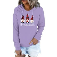 Ženska modna ležerna ispisana pulover s dugim rukavima s kapuljačom vrhova dukseraHirt ​​HOT6S4485643