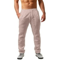 Muškarci Ležerne prilike Sportske hlače Proljeće i ljetno hop prozračne posteljine labave sportske hlače
