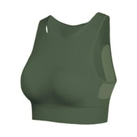Odeerbi Sportski grudnjaci za žene Yoga Bras SOLID bez rukava Hladne ležerne rezervoare za bluze za