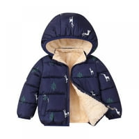 TODDLER KIDS zimski kaput čvrsta kapuljača podstavljena jakna Outfit Body Boys Girls Topla odjeća Outerwear