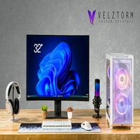 Velztorm Bijeli mini pilum Gaming Desktop, AIO, 750W PSU, AC WiFi, Win Pro) Velz0093