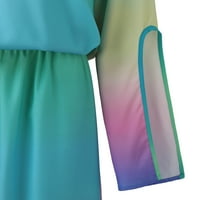 Rovga haljine za žene žensko cvjetno tiska jedno rame ruched kratka haljina leptir rukava asimetrična