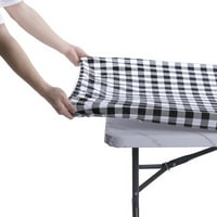 Poklopac stola za piknik sa prekrivačima za klupe - Vanjski vodootporni stolnjak sa elastičnim ivicama i ledenom podlogom za RV, kampiranje, roštilj, set
