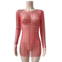 Ženski kupaći kostimi Pogledajte kroz čipku mrežu Cool Diamond perle sa kupaćim kostima za kupanje bez