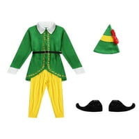 Sutnice Muški Božićni ELF kostim Deluxe Santa odijelo za odrasle Božić Hallić Halloween Cosplay set