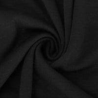Žensko ljeto odijelo Modni kratki rukav pune hlače u boji, casual dvodijelni odijelo crne s
