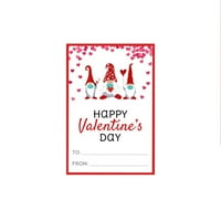 Kartica za Valentinovo bez like za lica Goblin Gnome Dječji valentine za djecu Valentinovo ukras za