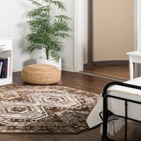 Rugs.com Charlotte Collection Propise - Ft Runner siva tepih sa niskim slojem savršenim za hodnike,