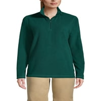 Landsova krajnja školska uniforma ženska lagana kost od runa Zip pulover