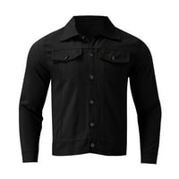 Muška majica Ležerne modernog tankog dugmeta za radna jakna s više džepnih postolja košulja za muškarce za muškarce