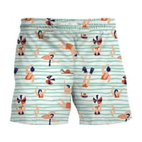 Cuoff Hotsas muške kratke hlače nove tropske havajske plaže modne prozračne pantalone zelene xxl poliester