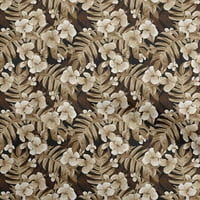 Onuoone baršunasto smeđa tkanina tropska cvjetna DIY odjeća za preciziranje tkanine za ispis tkanine