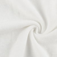 Gotyou Proljetni vrhovi modni ženski casual labav bijeli majica Butterfly Print kratkih rukava Top svijetlo