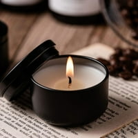 Valentinovo za svijeće 40g Putni teretani grah WA Aromaterapija svijeća Crna limena mini esencijalna