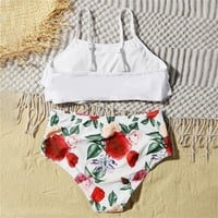 Djevojkov kupaći kostim dva tanka kupaća tukla je letnje kupaće kostim osipa na plaži do godina do godina