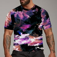 Rukovite muške košulje Unise 3D modne tiskane košulje za odrasle kratke rukave Top THIrts Majica Majica