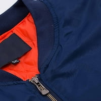Zunfeo zimska jakna za muškarce - topli tanak fit s dugim rukavima, puna bomber jakna zip-up turtleneck