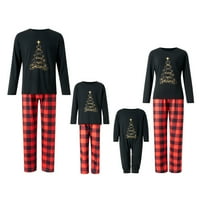 Wsevypo Porodica koja odgovara Božićnu pidžamu Set, Slatka božićna stablo za spavanje za dječake Djevojke