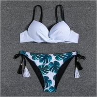 Kupaći kostimu za žene Tummy Control Suits Bez Backless Bikini kupaći kostimi cvjetni kupaći kostimi