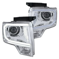 Spect-d Tuning LED DRL projektor Farovi w Parking lampice Očistite za 2009.-F Svjetla za glavu Lijeva + desni par