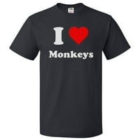 Ljubavni majmuni majica i srčani majmuni TEE poklon