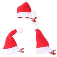 Predivan božićni šešir za kosu za zabavu na ručno izrađene kopče za kosu crvene boje