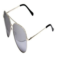 MA Sunčane naočale Jet srebrni metal sa sunčanim naočalama sive leće