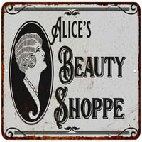 Alice's Beauty Shoppe Chic Sign Vintage Dekor Metalni znak 108120021054