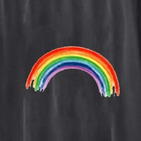 TUPHREGYOW ženska majica Clearence kratki rukav okrugli vrat Tunic Tors Y2K odjeća Rainbow Graphic Tee