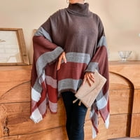 Ženska turtleneck pleteni džemper modni casual kapute Yutnsbel