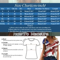 Ženske majice 4. jula Dan nezavisnosti Ručno oslikana američka zastava V pulover kratkih rukava majica