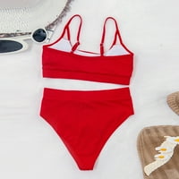 Žene kupaćih kostima Žene Bandeau zavoj bikini set push-up brazilski kupaći kostimi za kupaće kostimi