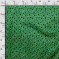 Onuone pamučne svilene zelene tkanine veseli božićni zanatski projekti Dekor tkanina štampan od dvorišta