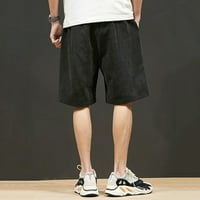 Muški sportski šorc prugasti dno ljetne pantalone za trening s džepovima Elastični struk prozračne kratke
